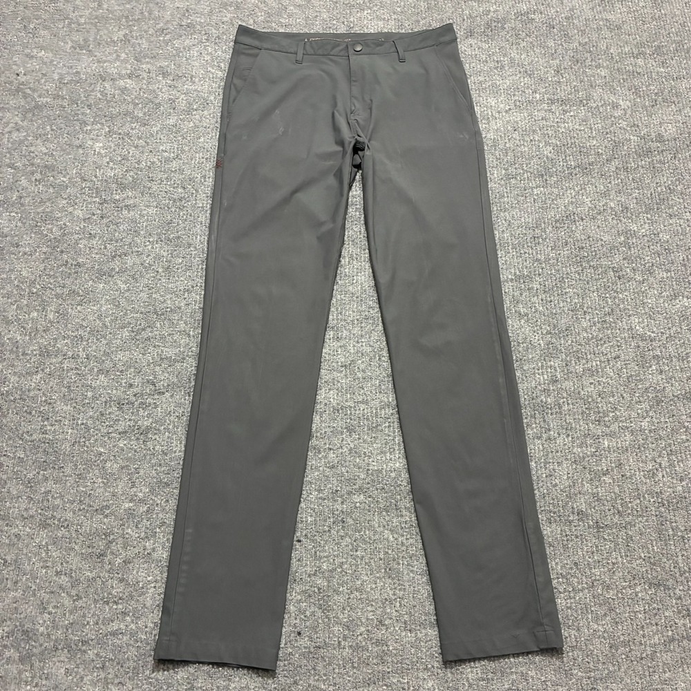 Rhone Commuter Pants‎ Mens Size 33T Gray Straight Slim Fit Low Rise Casual